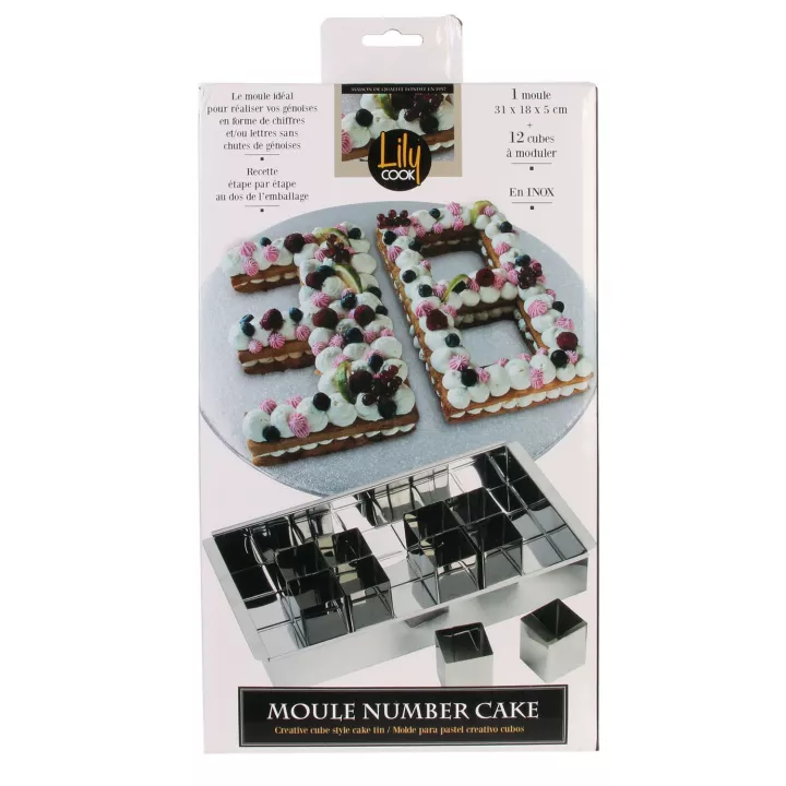 Moule à Cake Lettres et Chiffres - Number cake