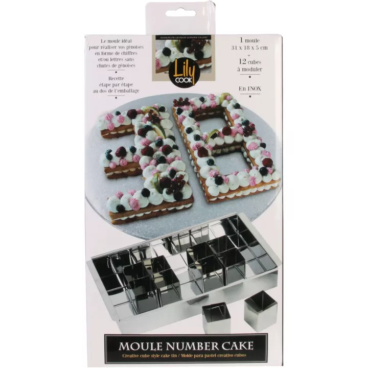 Moule à Cake Lettres et Chiffres - Number cake