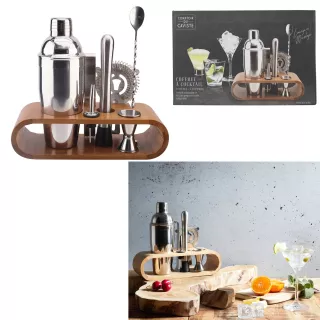 Cocktailbox mit Bambusständer