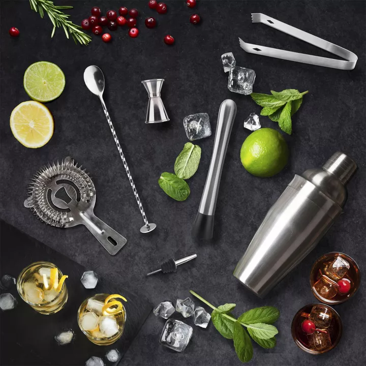 Cocktailbox mit Bambusständer