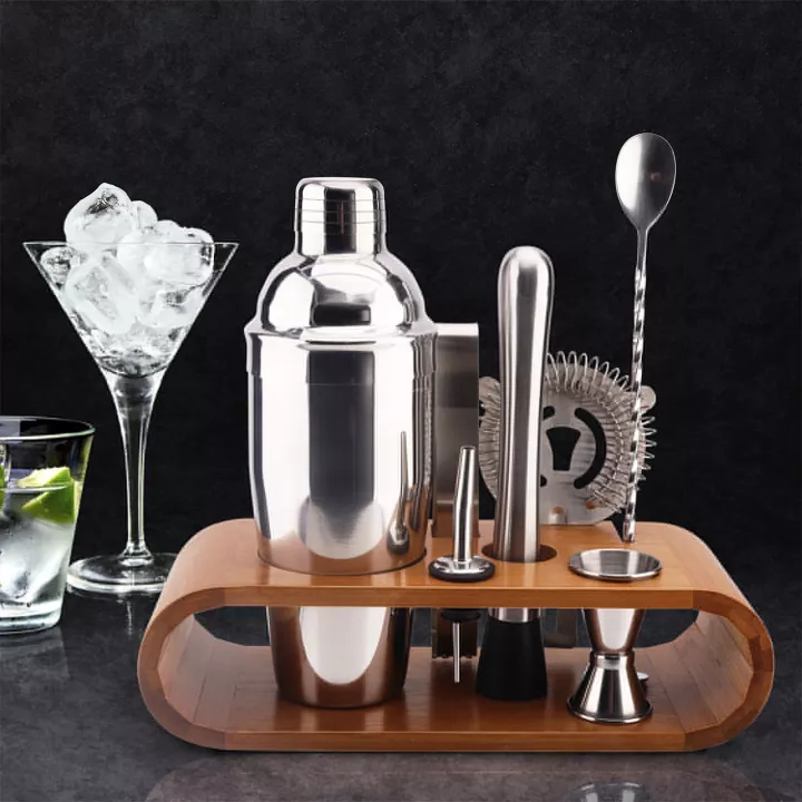 Cocktailbox mit Bambusständer