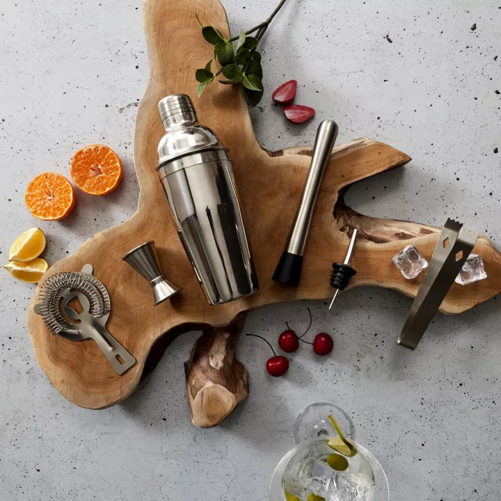 Coffret à cocktail support bambou