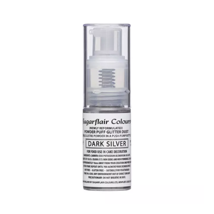 Pulvérisateur à paillettes argent