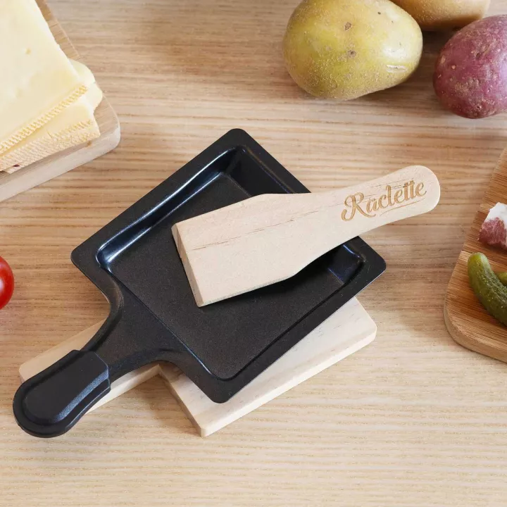 4 Spatules à raclette en bois