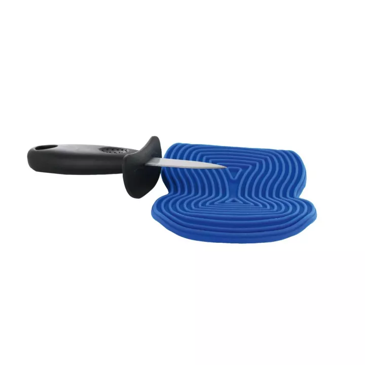 Coltello per ostriche con supporto in silicone