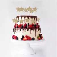 Topo de estrela dourada brilhante
