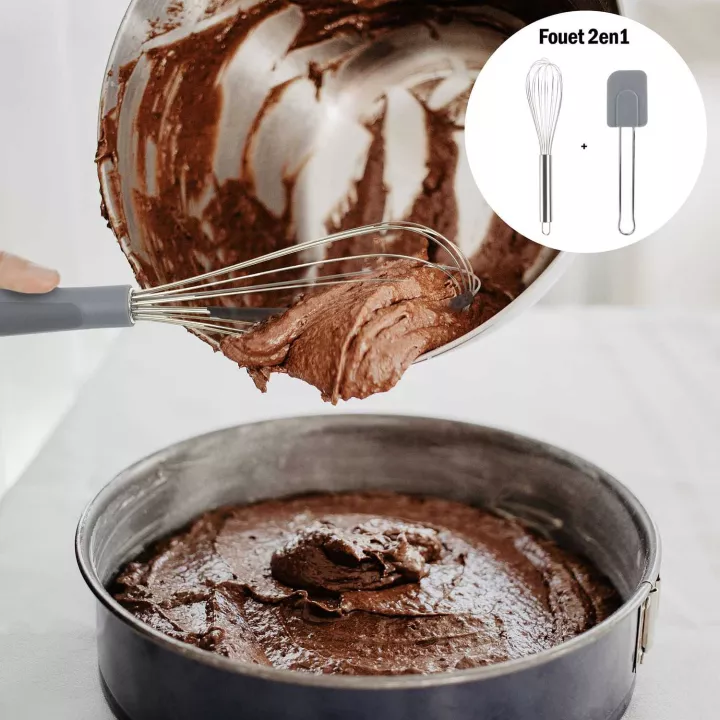 Fouet spatule 2 en 1