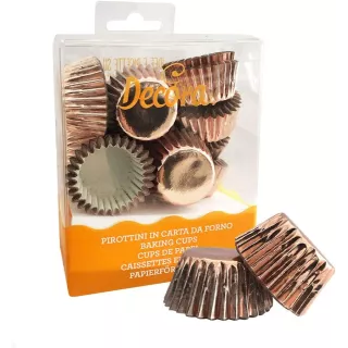 180 mini caissettes rose gold decora