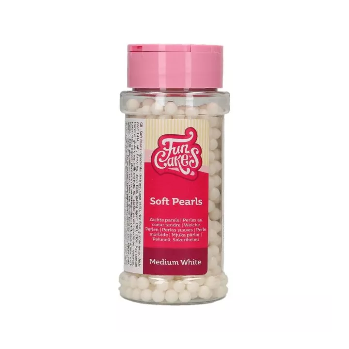 Funcakes White Sugar Pearls