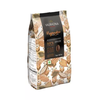 Nyangbo 68 %- Шоколадные стручки Valrhona из темного шоколада, 3 кг @