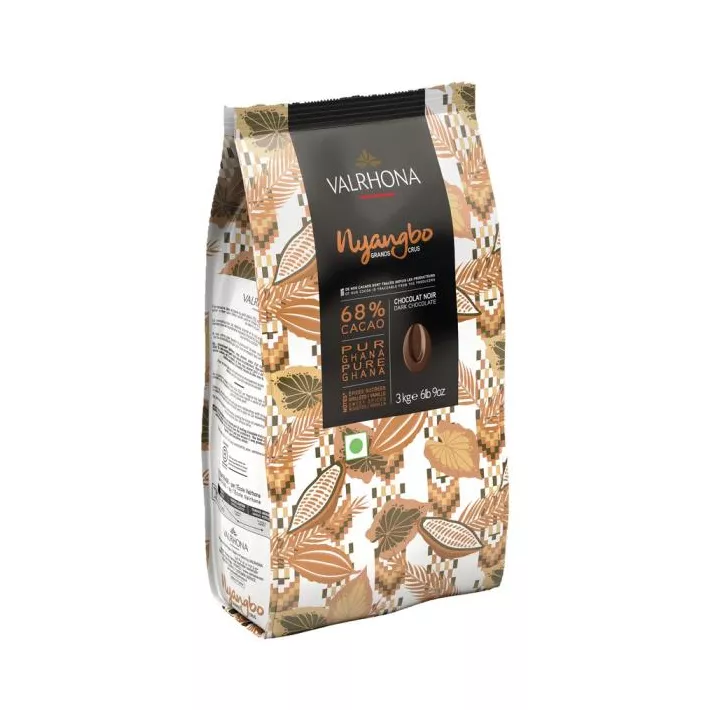 Nyangbo 68%- Fèves chocolat noir Valrhona 3kg @