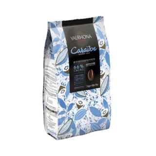 Fèves de chocolat noir Valrhona Caraïbe 66% 3kg
