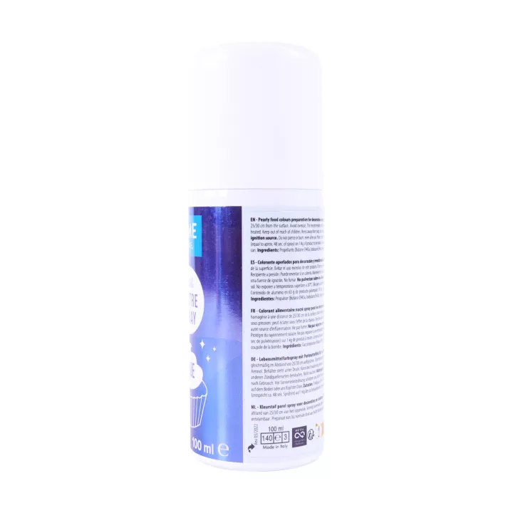 Spray irisé bleu