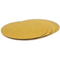 Base per torta sottile e rotonda color oro, 16 cm di diametro