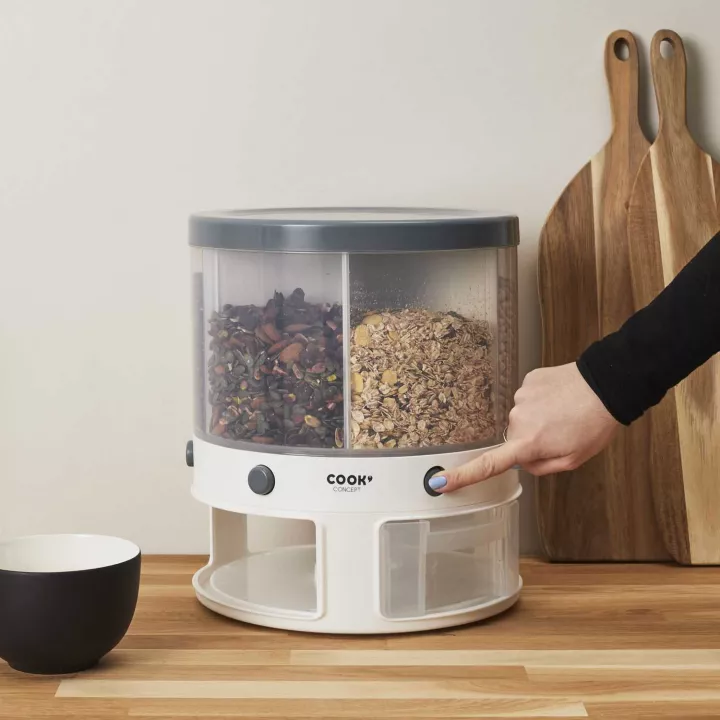 Distributeur alimentaire 6 compartiments