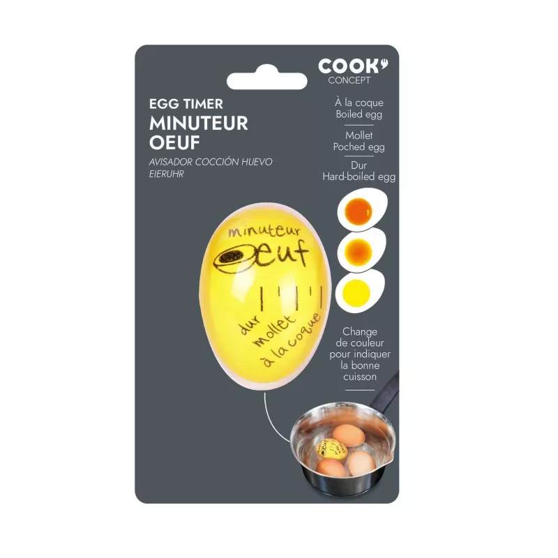 Minuteur De Cuisine En Forme D'Oeuf Mécanique - Design Mignon Sans Pile, Jusqu'à 60 Minutes, Parfait Pour Cuisine Et Pâtisserie