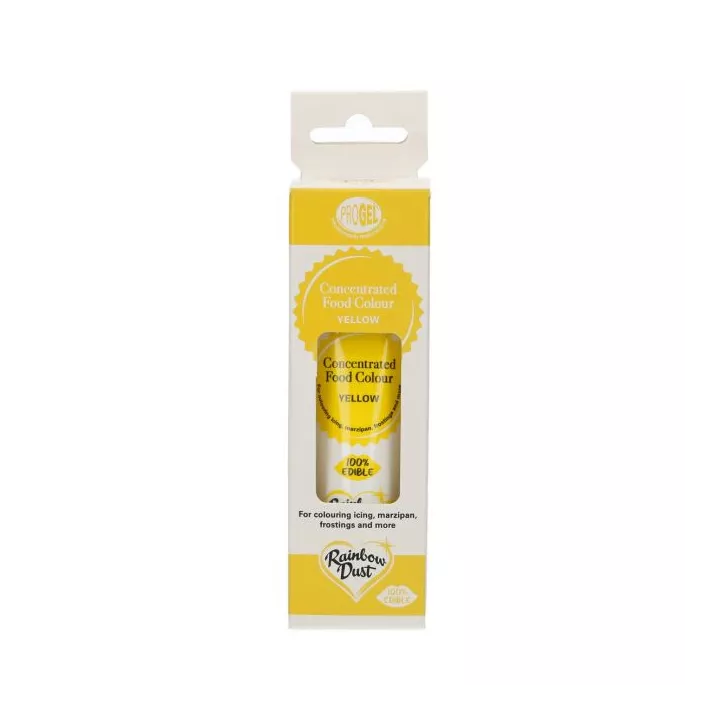 Progel colorant alimentaire gel Rainbow Dust - Jaune
