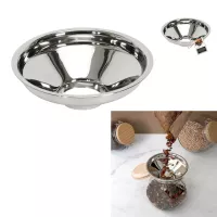 Funil para geleia em aço inoxidável, 14 cm