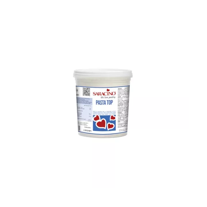 Pâte à sucre "spéciale été" PASTA TOP Tropicale Saracino 1kg Blanche