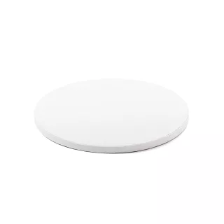 Base per torta rotonda, spessa e bianca, 45 cm