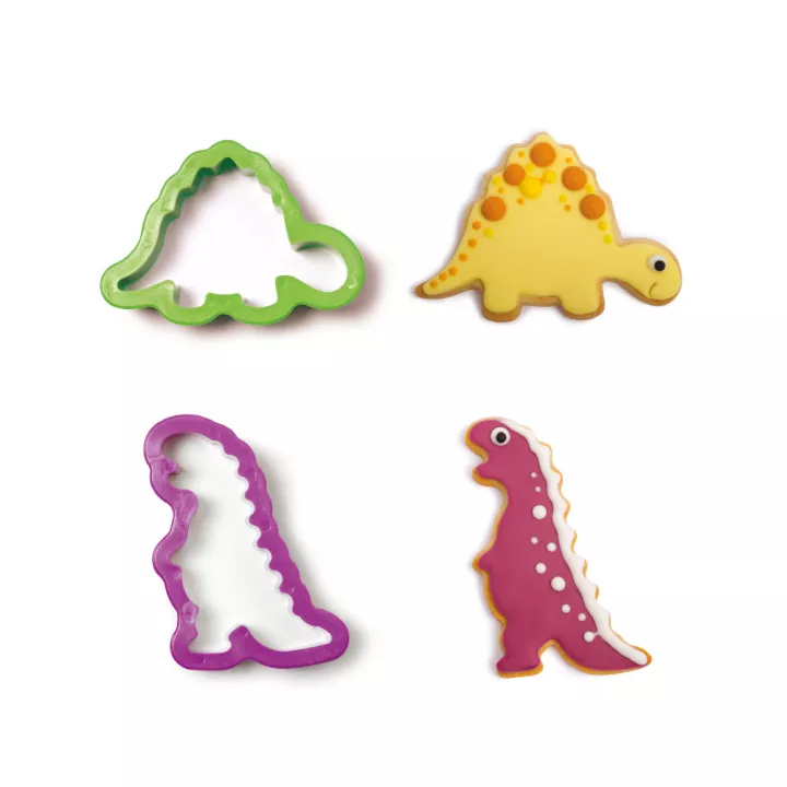 2 Emporte piece T-rex et stégosaure
