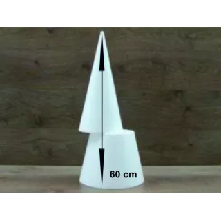 Cône en polystyrène 60 cm