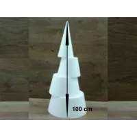Cone de poliestireno de 100 cm em 4 partes