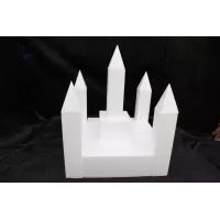 Polystyrene castle 30 x 30 cm x h 35