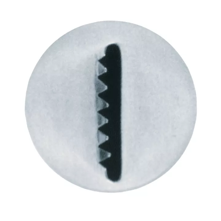 Douille plate canelée 16mm