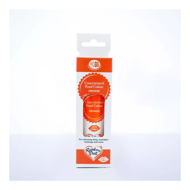 Progel colorant alimentaire gel Rainbow Dust - Orange