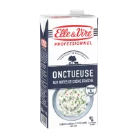 Suave e cremoso, com notas de creme fresco. Elle &amp; Vire (produto fresco)