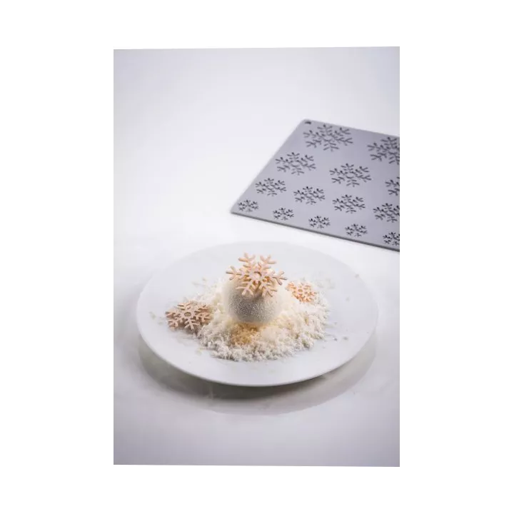 Tapis tuile Flocons en Silicone Pavoni