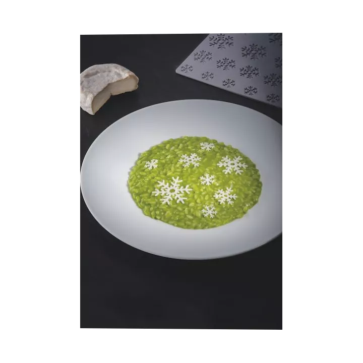 Tapis tuile Flocons en Silicone Pavoni