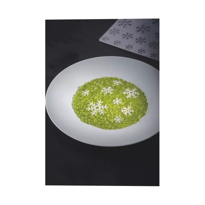 Tapis tuile Flocons en Silicone Pavoni