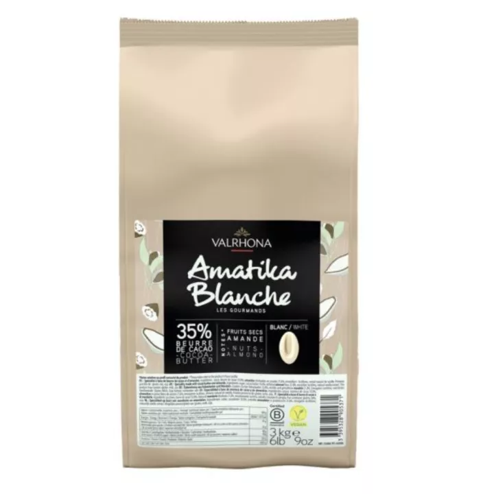 Amatika 46% Chocolat au lait vegan Valrhona Bloc 3kg @