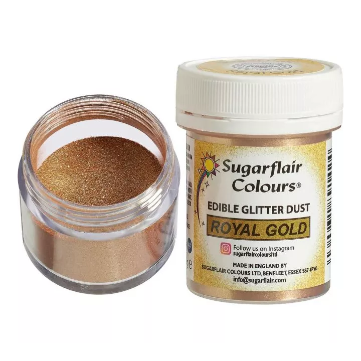 Poudre comestible Sugarflair royal gold