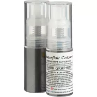 Spray de glitter grafite escuro