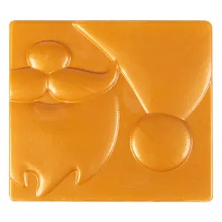 2 Embouts de bûche Renne Origami caramel