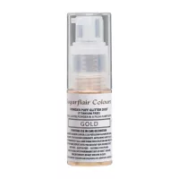 Spray de glitter dourado
