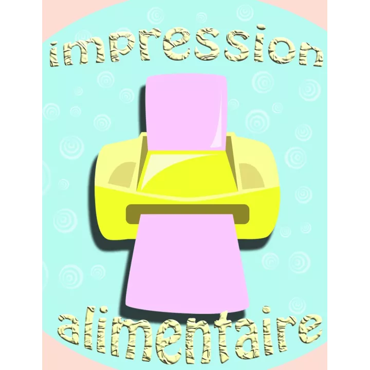 impressão de wafer comestível