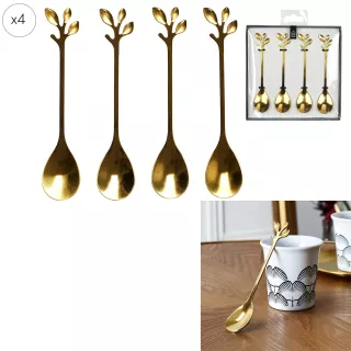 4 Teelöffel Goldblatt