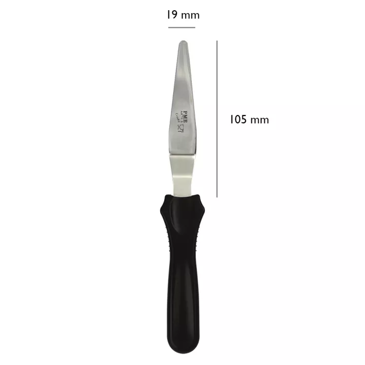 Spatule Coudée à lame oblongue conique de 10,5cm