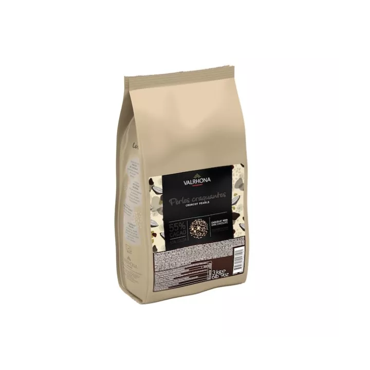 Perle croccanti di cioccolato fondente Valrhona 3 kg @