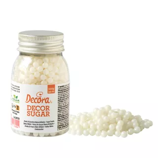 Perles en sucre Blanches nacrées 5mm