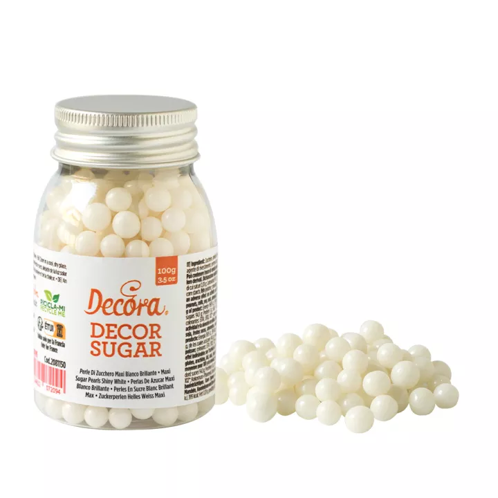7mm Pearly White Sugar Pearls