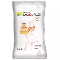 6 x Smartflex Velvet 1kg pasta de açúcar, branco limão