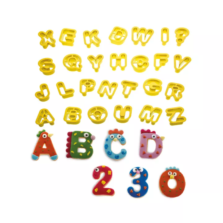 Mini Number and Letter Cookie Cutters