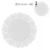 20 jogos americanos de papel de 25,5 cm