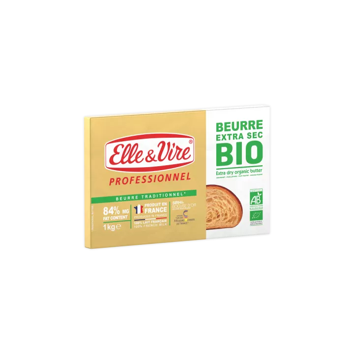 Elle & Vire Bio-Extra-Trockenbutter zum Laminieren 84%