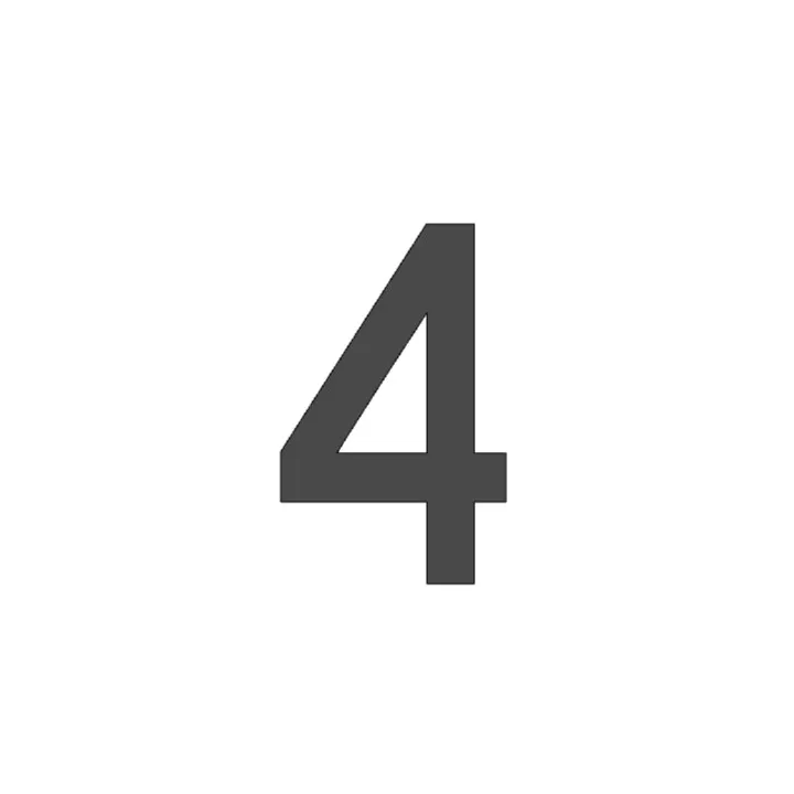 Pochoir chiffre A3